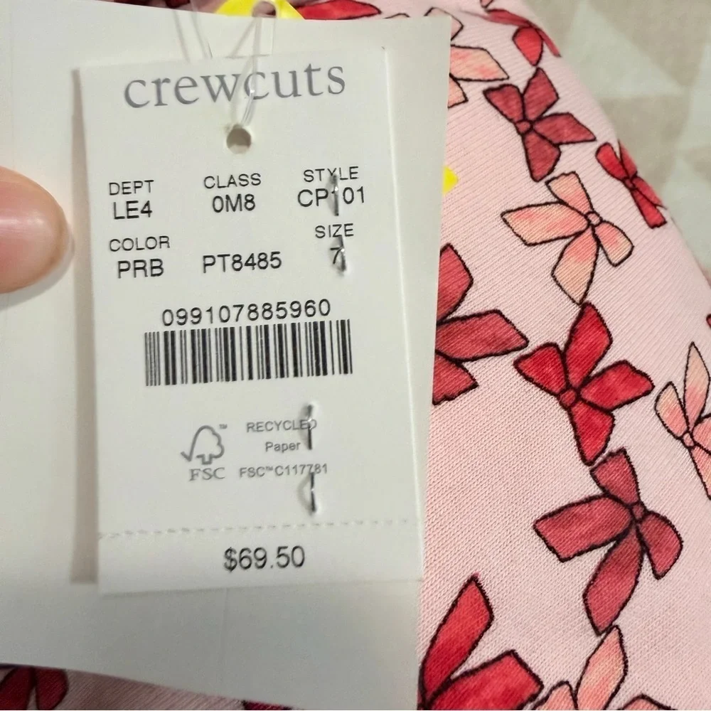 J crew Kids' long-sleeve cotton pajama set in prints